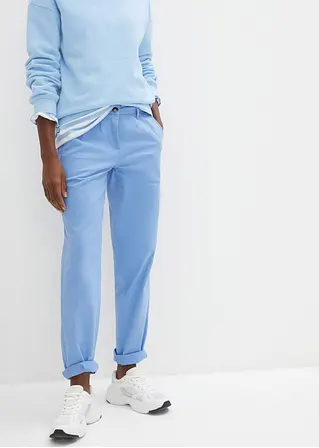 Bonprix Chinohose Aus Baumwolltwill - Blau - Damen