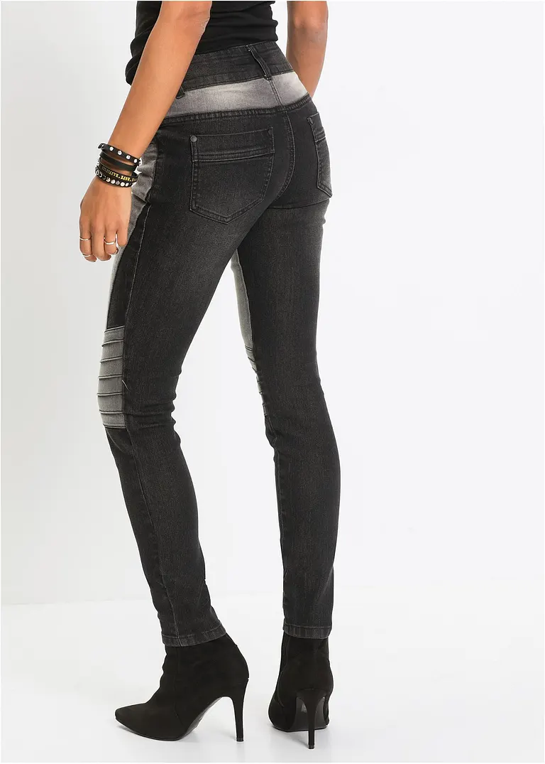 Bonprix Coole Jeans In Schmaler Form - Schwarz - Damen