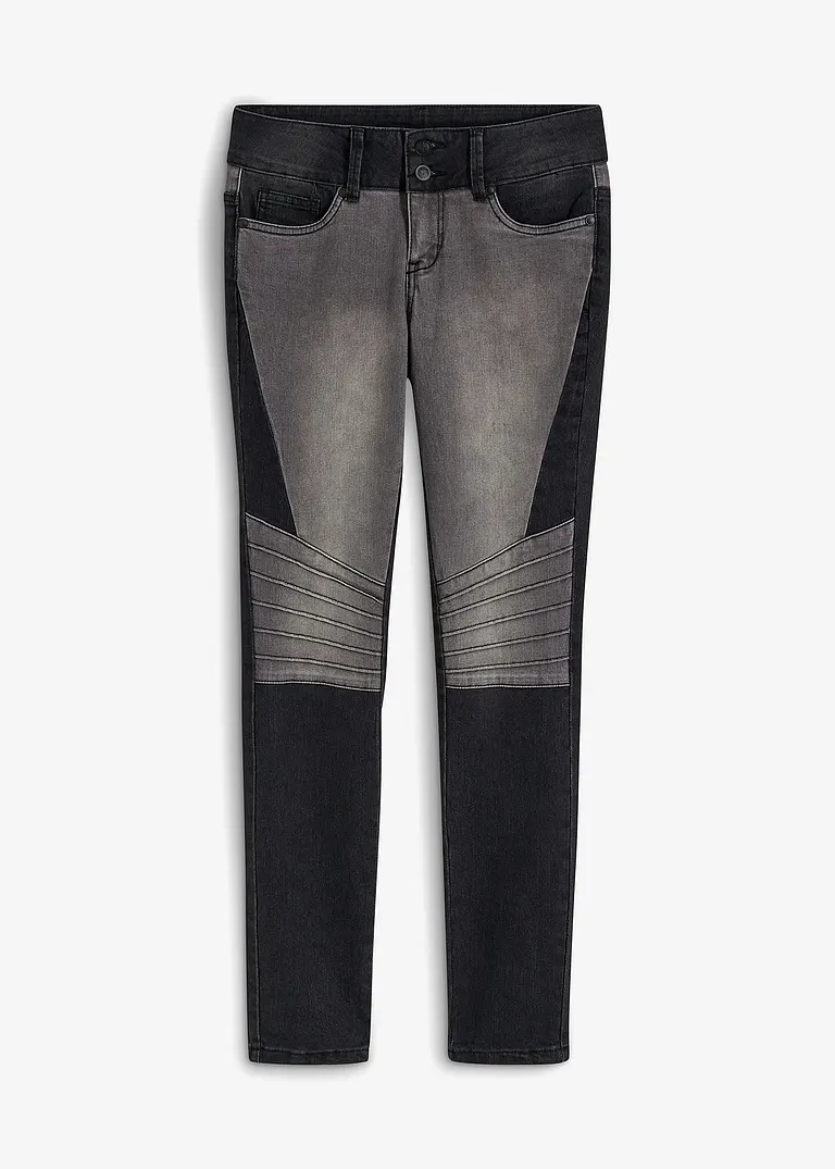 bonprix Coole Jeans in schmaler Form - schwarz - Damen