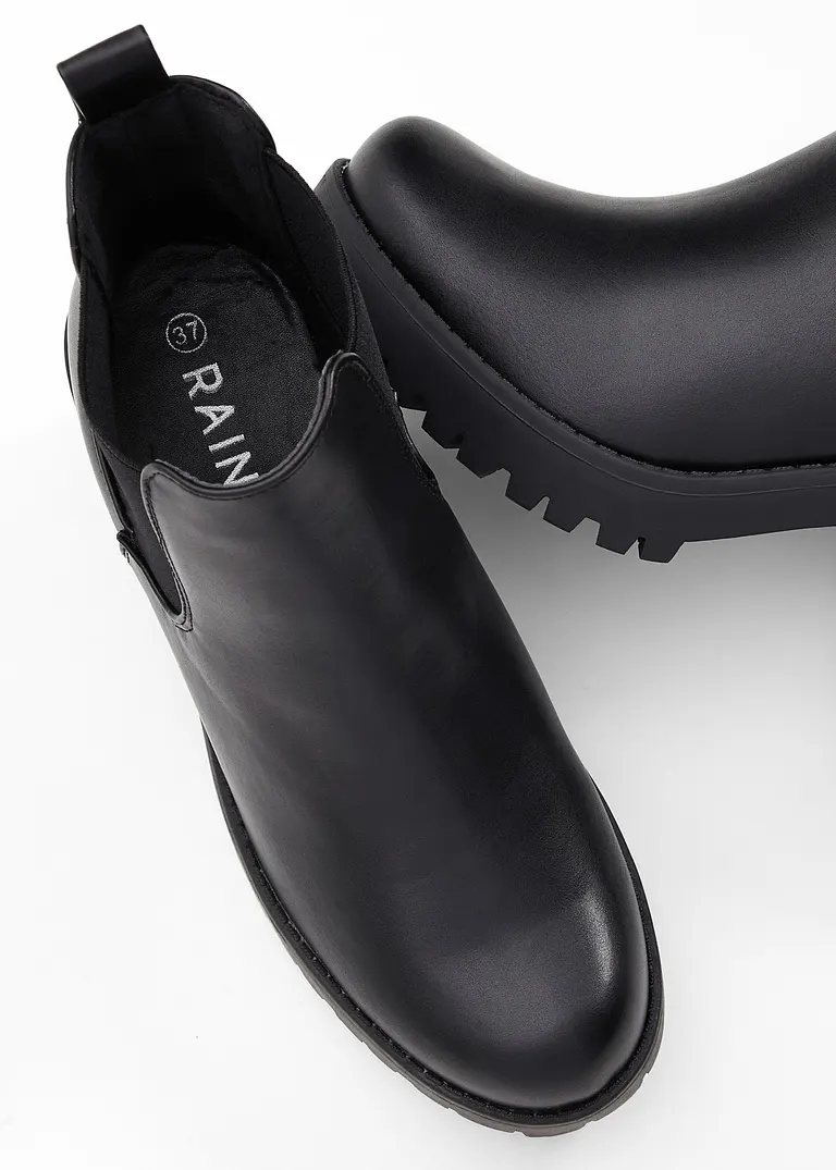 Bonprix Cooler Boot Mit Blockabsatz - Schwarz - Damen