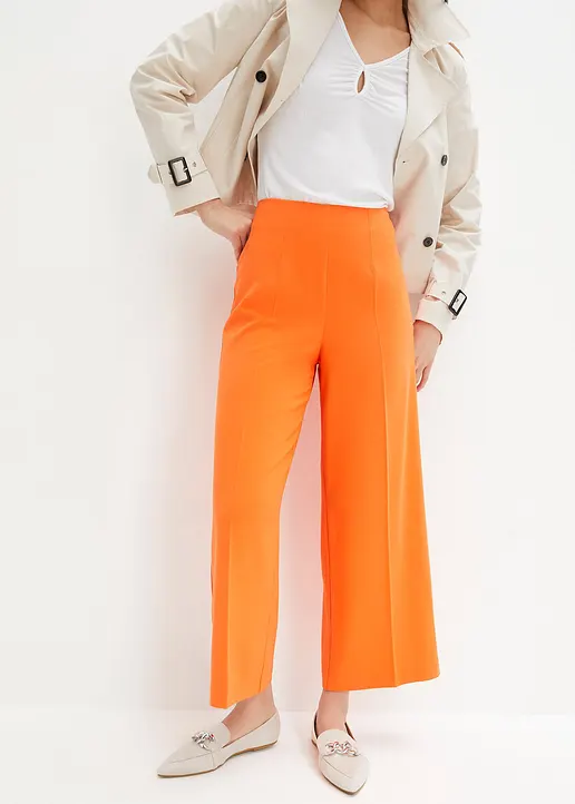 Bonprix Culotte In Auffallender Farbe - Orange - Damen