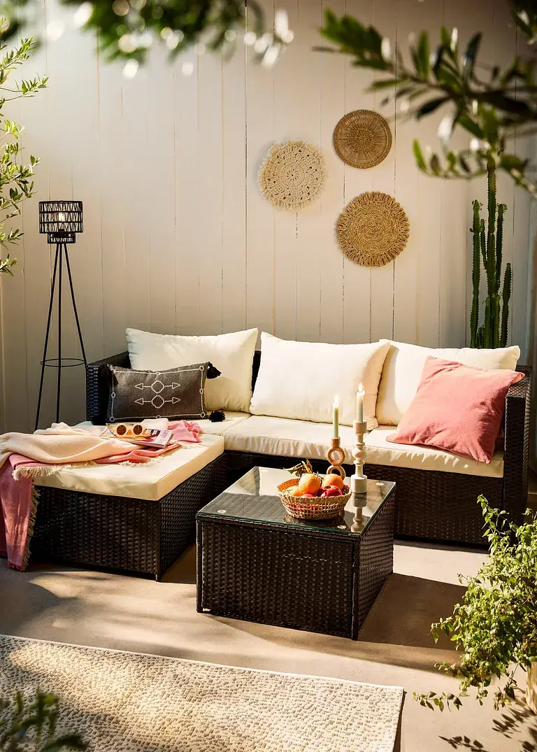 Bonprix Dekokissen Mit Stickerei Und Quasten - Grau