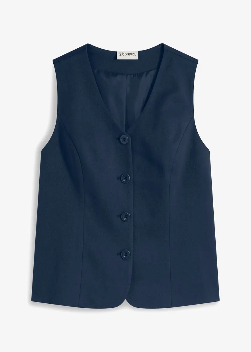 bonprix elegante Anzug Weste - blau - Damen