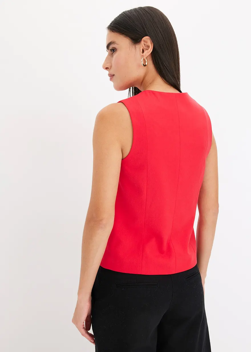 Bonprix Elegante Anzug Weste - Rot - Damen