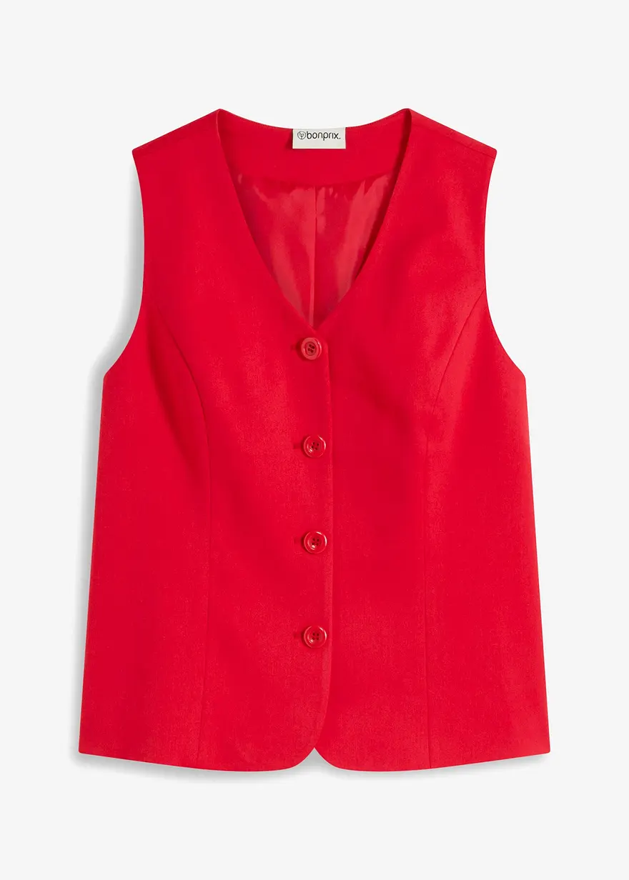 bonprix elegante Anzug Weste - rot - Damen