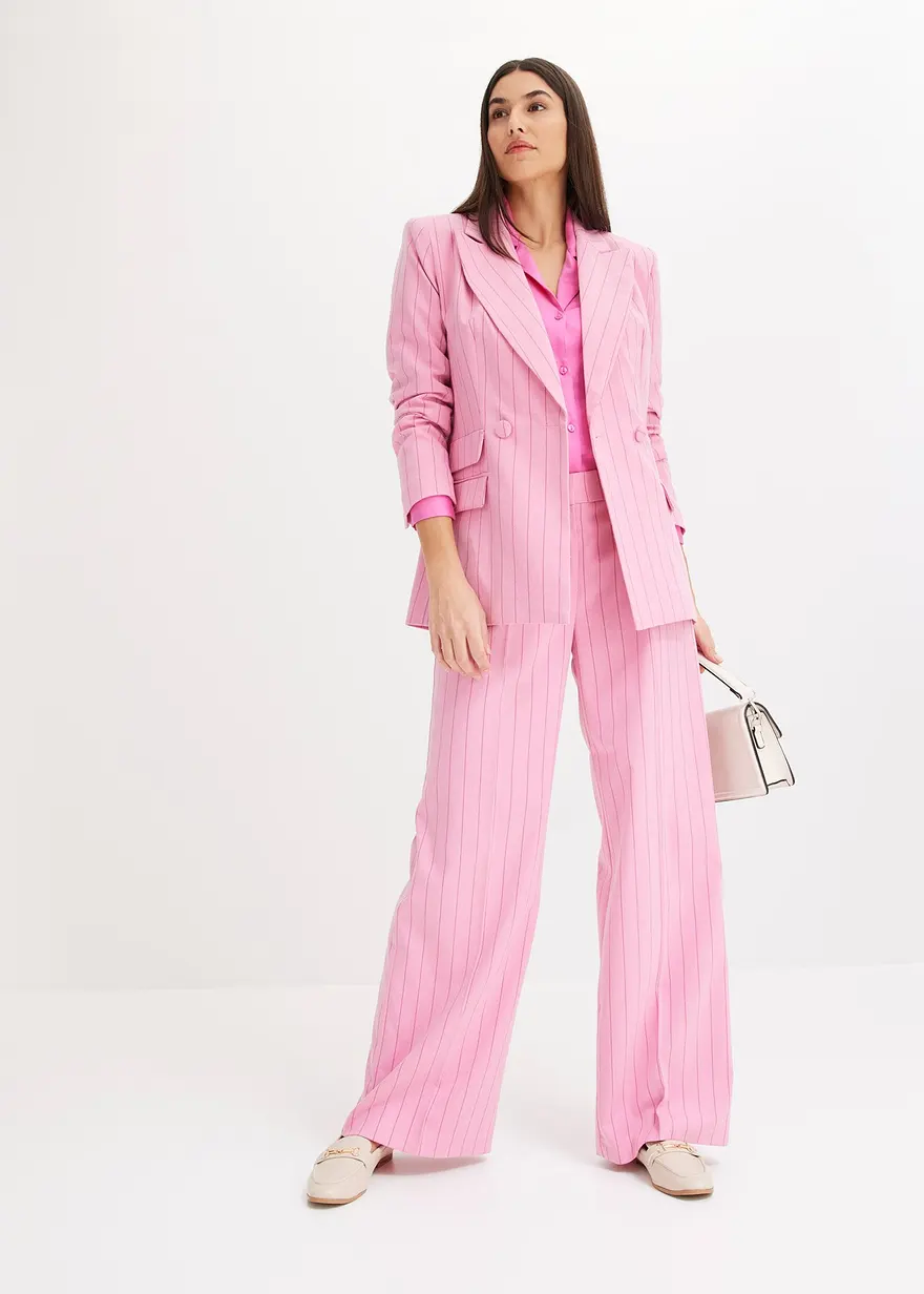 Bonprix Elegante Satinbluse - Pink - Damen