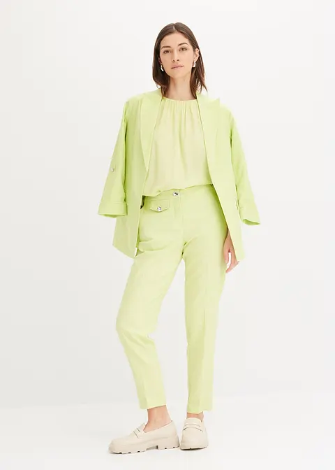 Bonprix Elegante Schmale 7/8 Hose - Grün - Damen