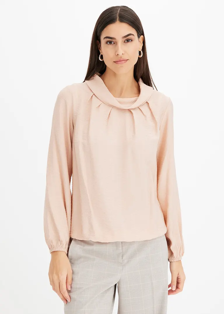 Bonprix Elegante Tunika Mit Struktur - Beige - Damen