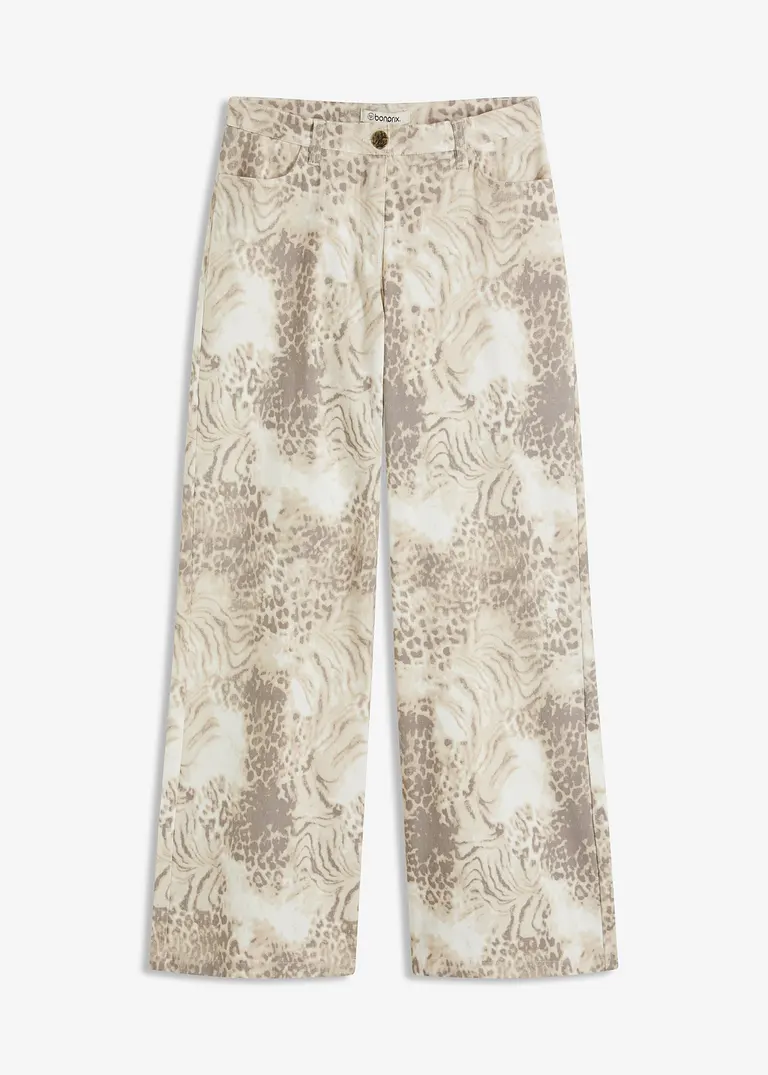 bonprix elegante und bequeme Twillhose - beige - Damen