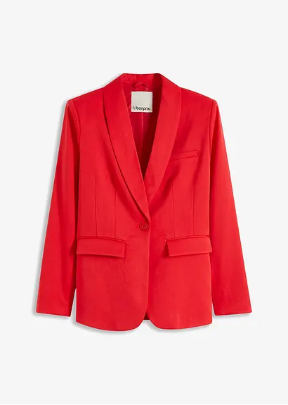 bonprix eleganter Blazer mit Schalkragen - rot - Damen