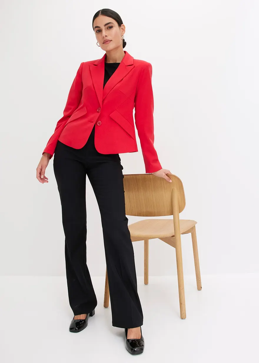 Bonprix Eleganter Blazer - Rot - Damen