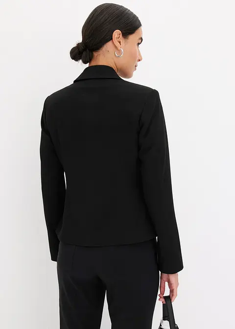 Bonprix Eleganter Blazer - Schwarz - Damen