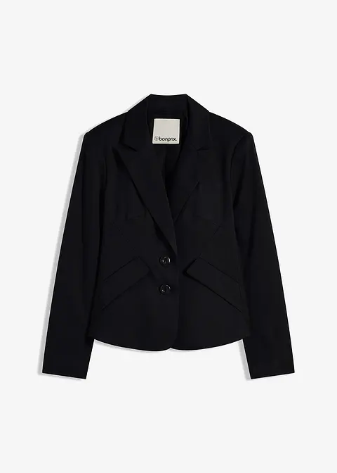 bonprix eleganter Blazer - schwarz - Damen