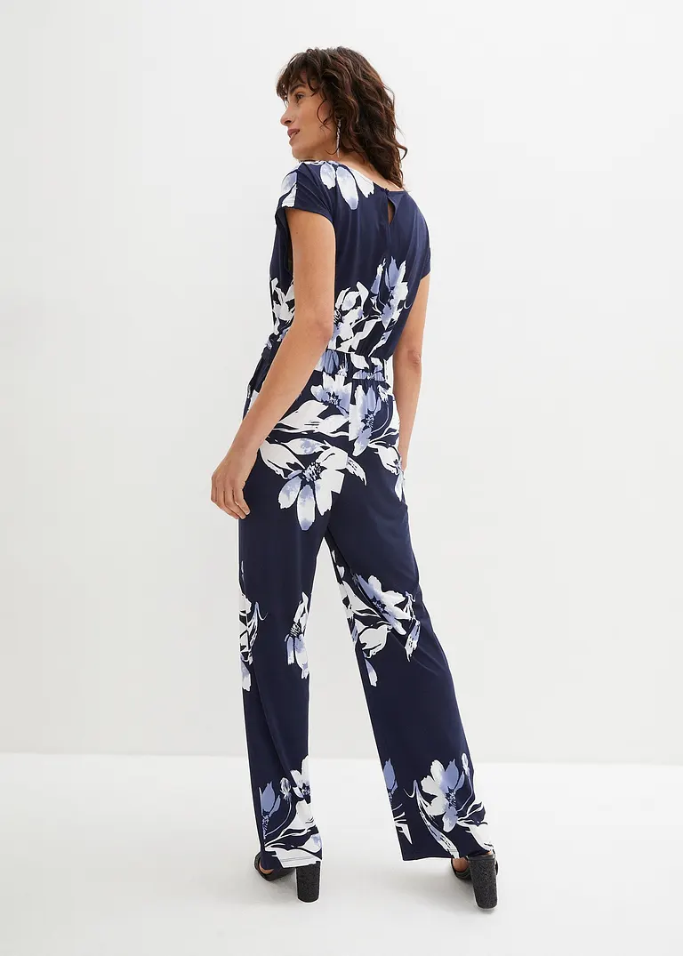 Bonprix Eleganter Jumpsuit - Blau Regular - Damen