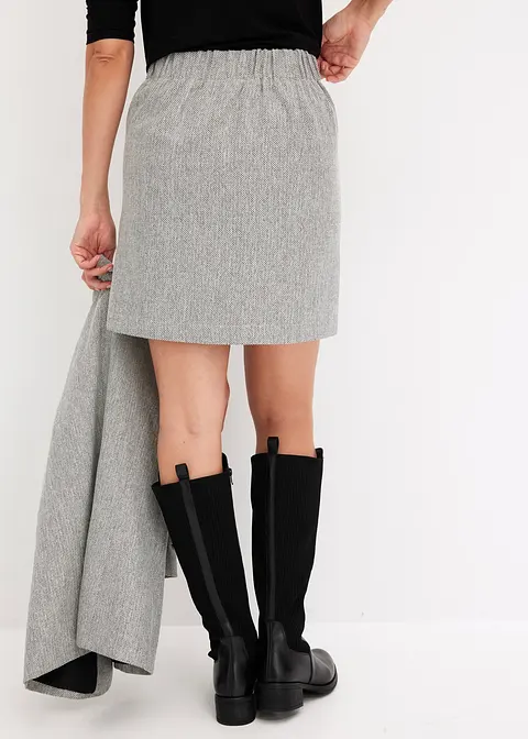 Bonprix Eleganter Rock Mit Muster - Grau - Damen