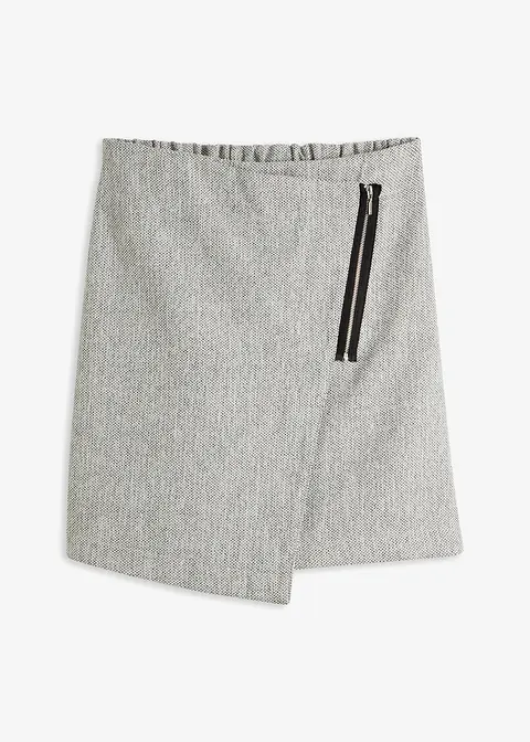 bonprix Eleganter Rock mit Muster - grau - Damen