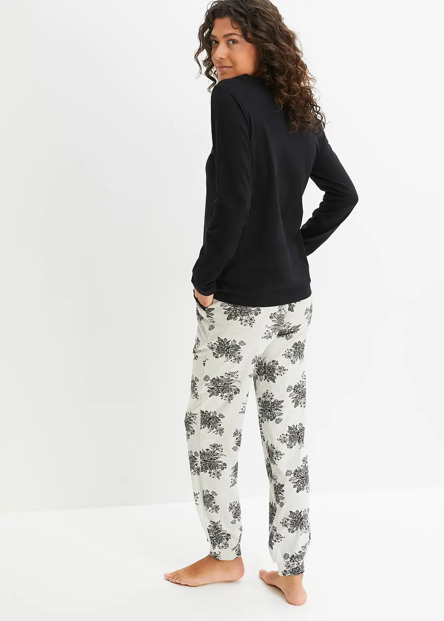 Bonprix Eleganter Schlafanzug Aus Baumwolle - Damen