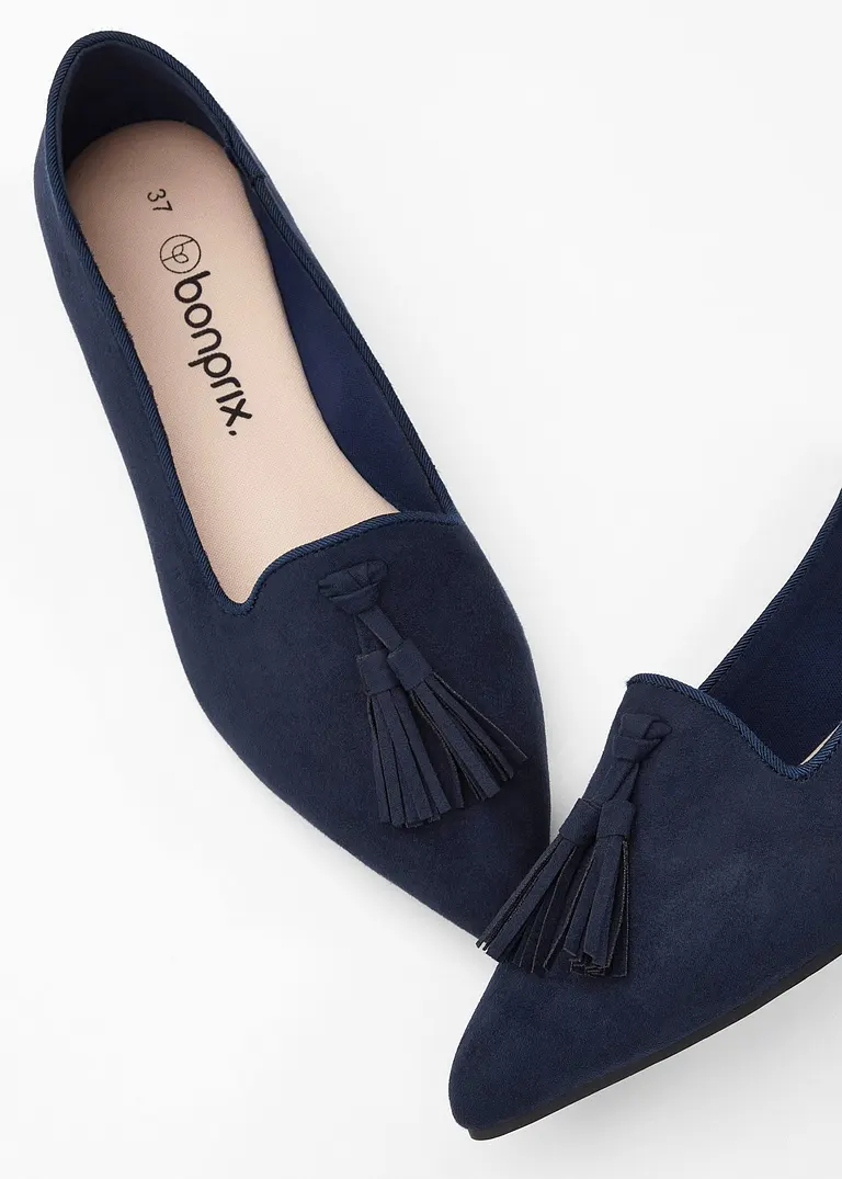 Bonprix Eleganter Tassel-Loafer - Blau - Damen
