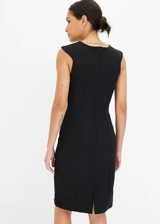 Bonprix Elegantes Etuikleid - Schwarz - Damen