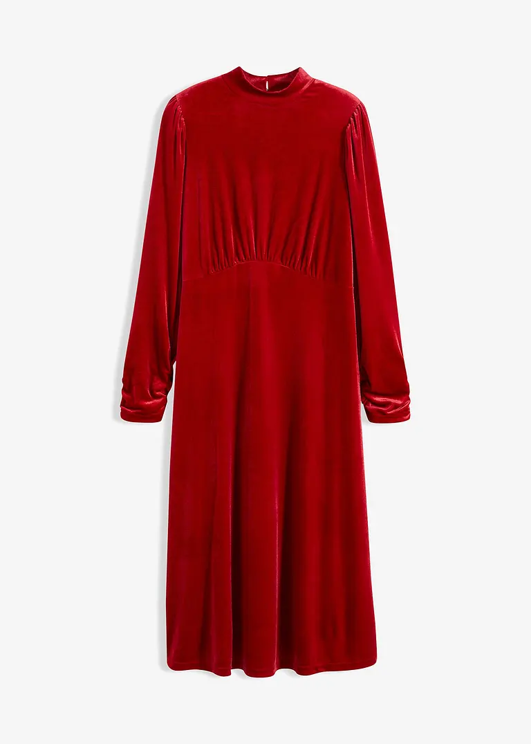 bonprix elegantes Samtkleid - rot - Damen