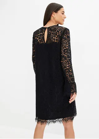 Bonprix Elegantes Spitzenkleid - Schwarz - Damen