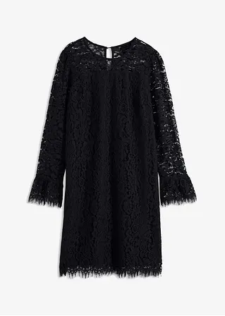 bonprix elegantes Spitzenkleid - schwarz - Damen