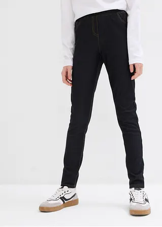 Bonprix Enge Leggings In Jeansoptik - Schwarz - Kinder