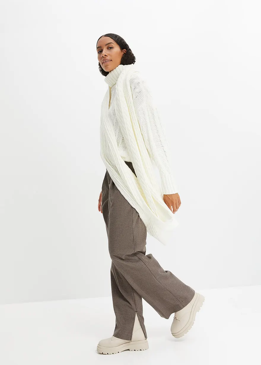 Bonprix Essenzieller Strickpullover - Grau - Damen