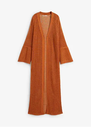 bonprix extravagante Longstrickjacke - orange - Damen