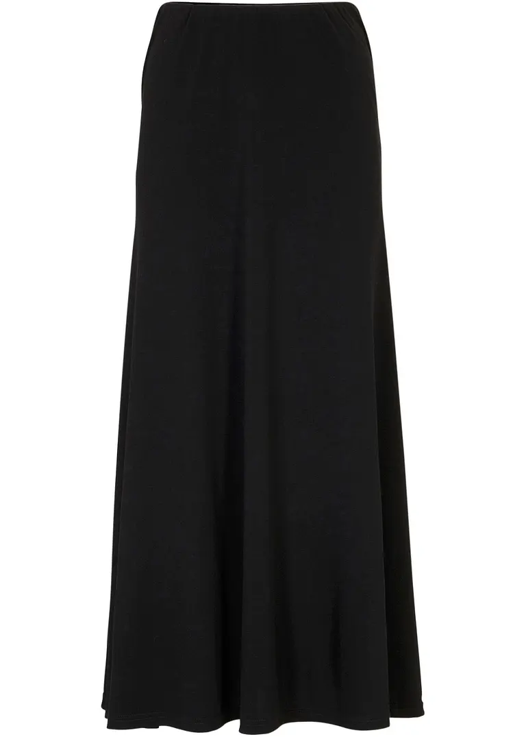 bonprix Femininer Shirtrock - schwarz - Damen