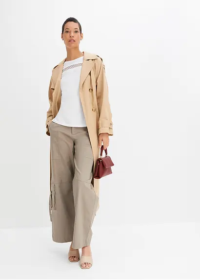 Bonprix Feminines Shirt Mit Spitze - Weiß - Damen