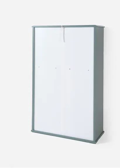 Bonprix Glas Vitrine Mit Dekorativer Rückwand - Grün