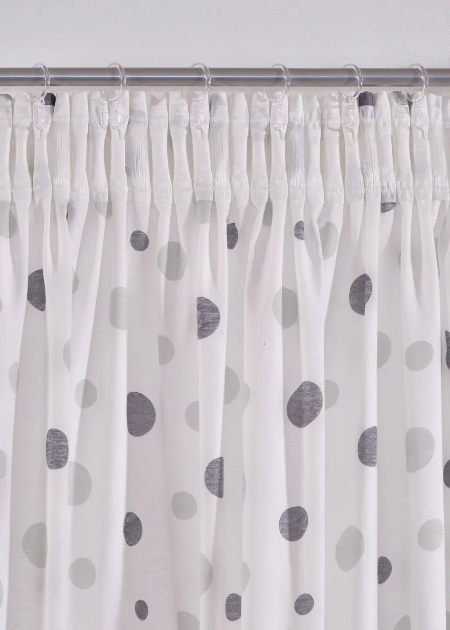 Bonprix Halbtransparente Gepunktete Fertiggardine