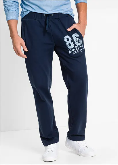 Bonprix Herren Jogginghose Mit Print - Blau - Herren