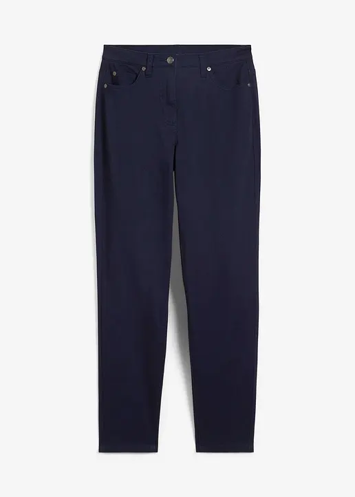 bonprix High Waist Mom-Fit Hose - blau - Damen
