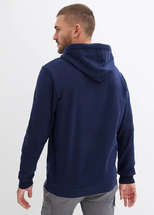 Bonprix Innen Weich Angerautes Hoodie - Blau - Herren