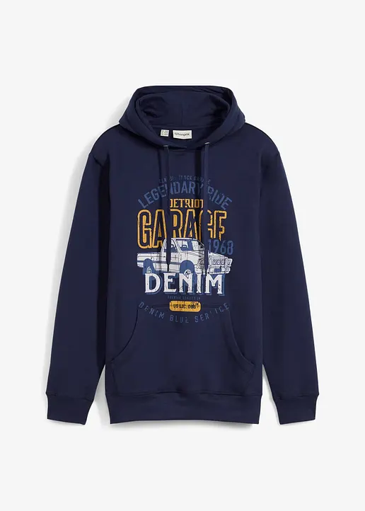 bonprix innen weich angerautes Hoodie - blau - Herren