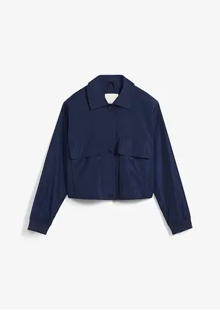 bonprix Jacke mit Taschen verkürzt - blau - Damen