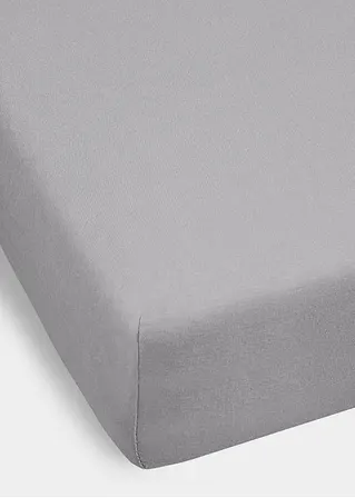 Bonprix Jersey Spannbettlaken - Grau - Wohnen & Garten