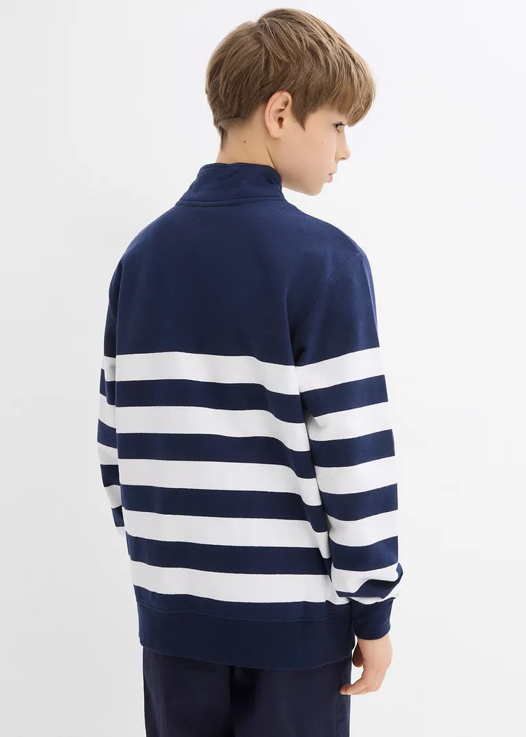 Bonprix Jungen Strickpullover - Blau - Kinder