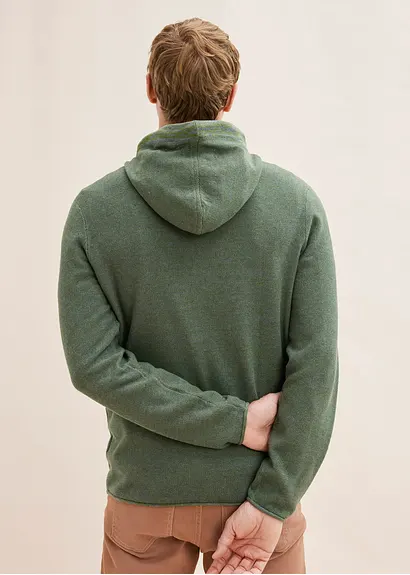 Bonprix Kerniger Pullover Mit Kapuze - Grün - Herren