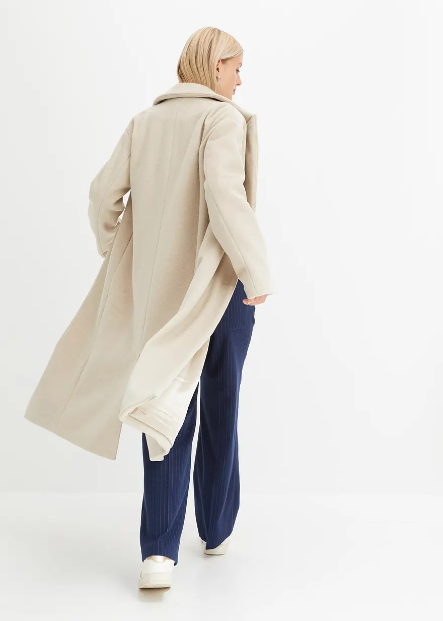 Bonprix Klassischer Blazermantel - Grau - Damen