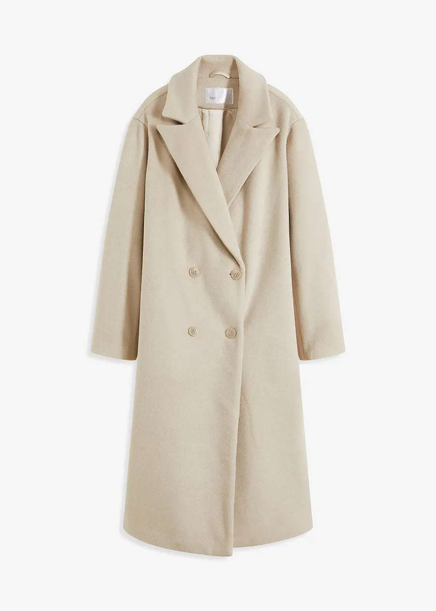bonprix klassischer Blazermantel - grau - Damen