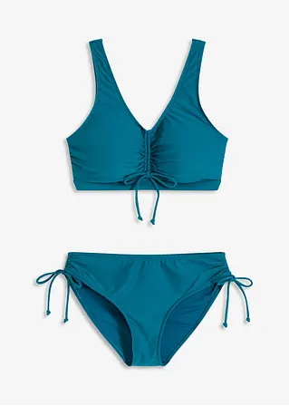bonprix Komfortabler Bustier Bikini - petrol - Damen