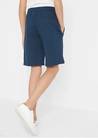 Bonprix Kurze Sweat-Hose Mit Print - Blau - Kinder