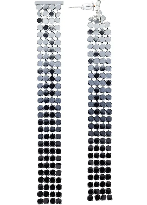 Bonprix Lange Ohrstecker Im Ombré-Look - Grau - Damen
