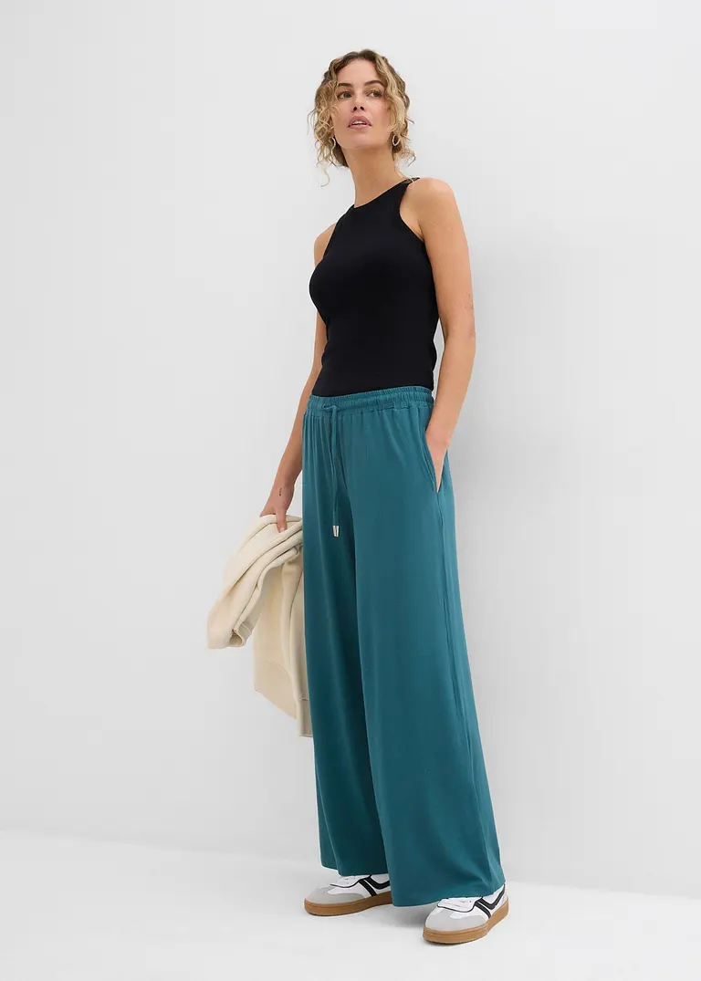 Bonprix Lässige Culotte Knöchelfrei - Petrol - Damen