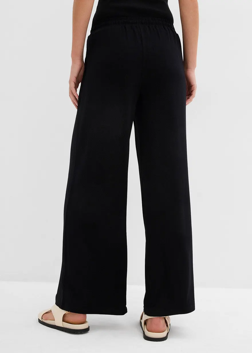 Bonprix Lässige Culotte Knöchelfrei - Schwarz - Damen