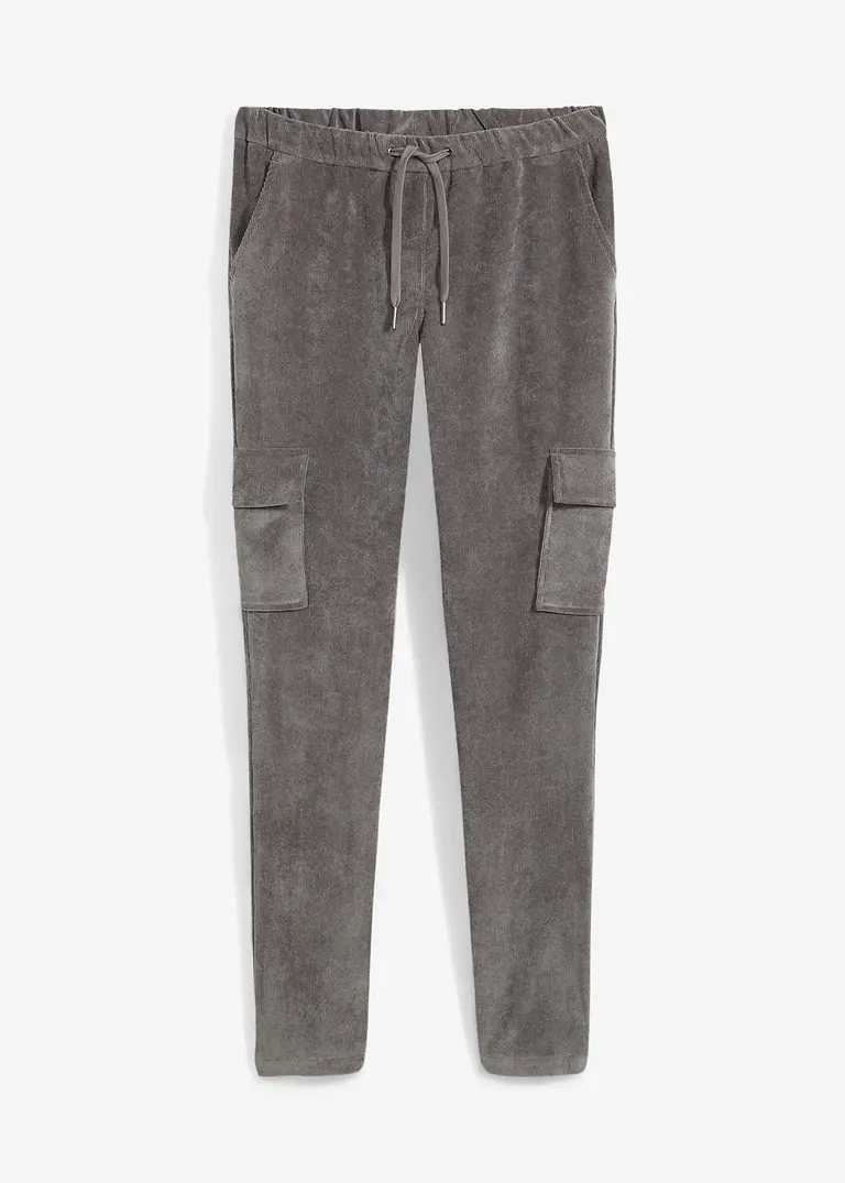 bonprix Lässige Hose mit Seitentaschen - grau - Damen