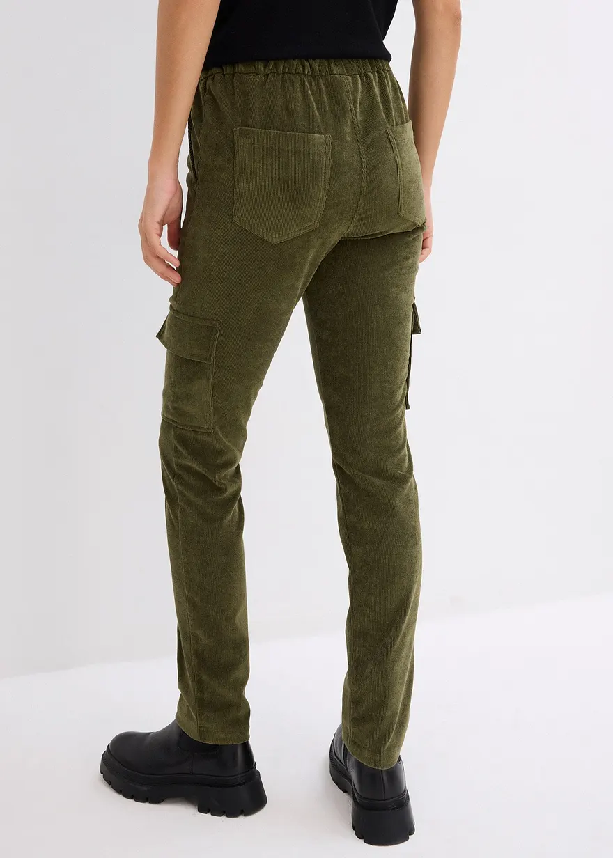 Bonprix Lässige Hose Mit Seitentaschen - Grün - Damen